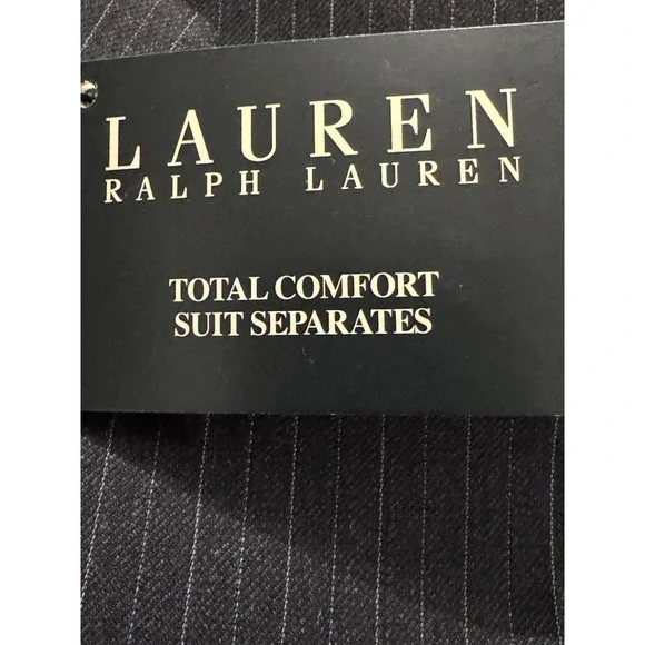 Lauren Ralph Lauren Charcoal Pinstripe Wool Blazer Mens Please Read Description